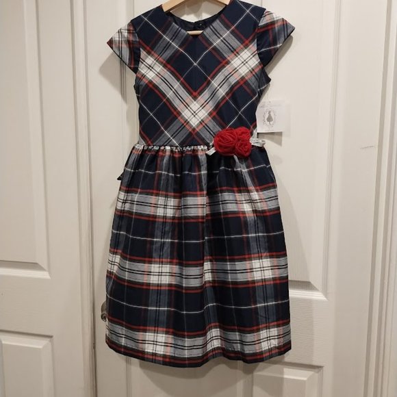 Marmellata Special Occasions Plaid Girls Dress size 14 - Picture 5 of 5